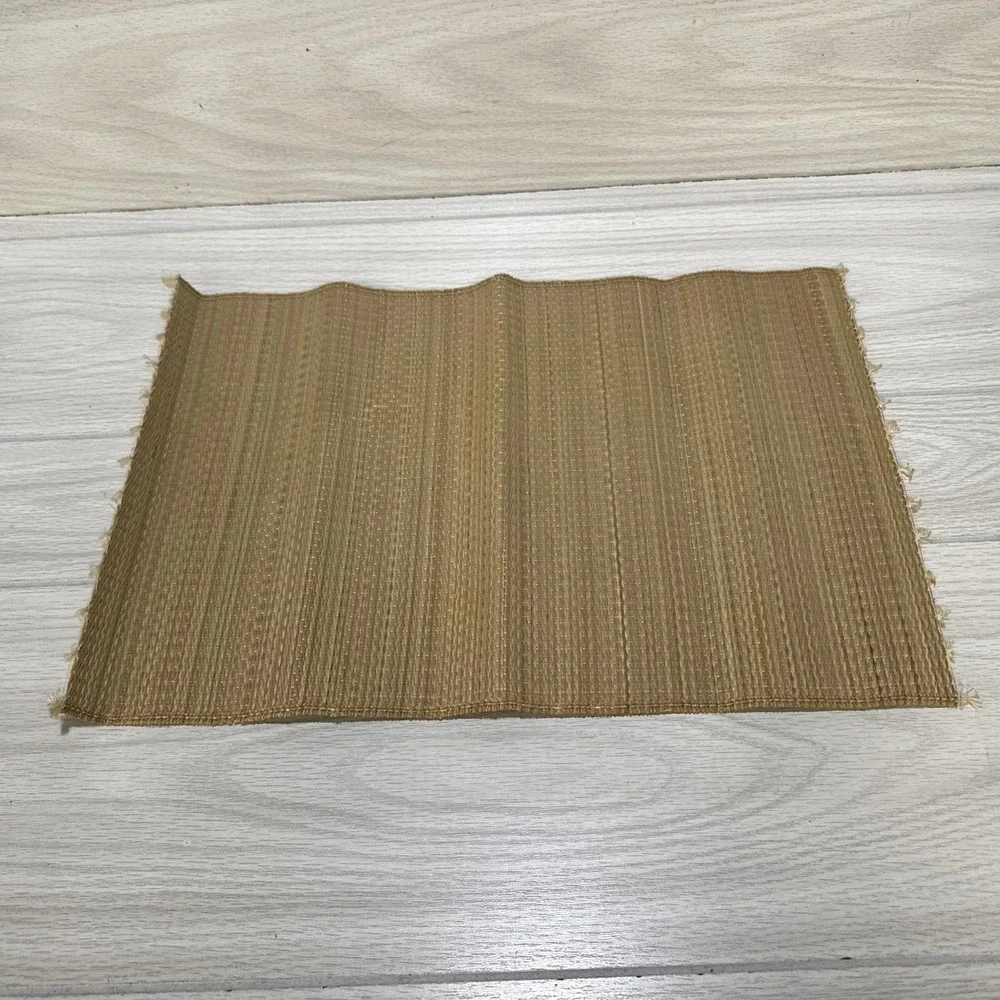Hawaiian Woven Placement 1960s The Islands of Hawaii Vintage 17.75x11.75